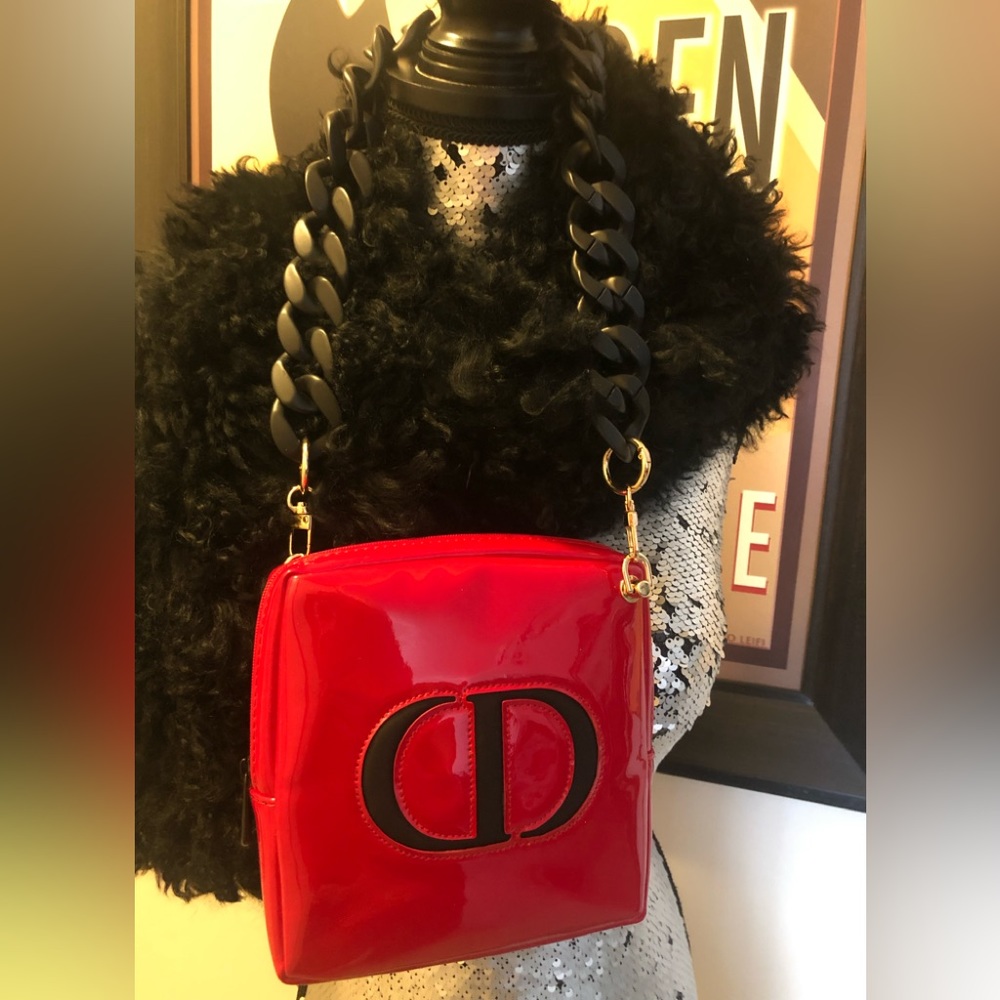 Authentic DIOR Redesigned/Remodelled Shoulder Bag/Handbag (beauty bag/*Unique)
